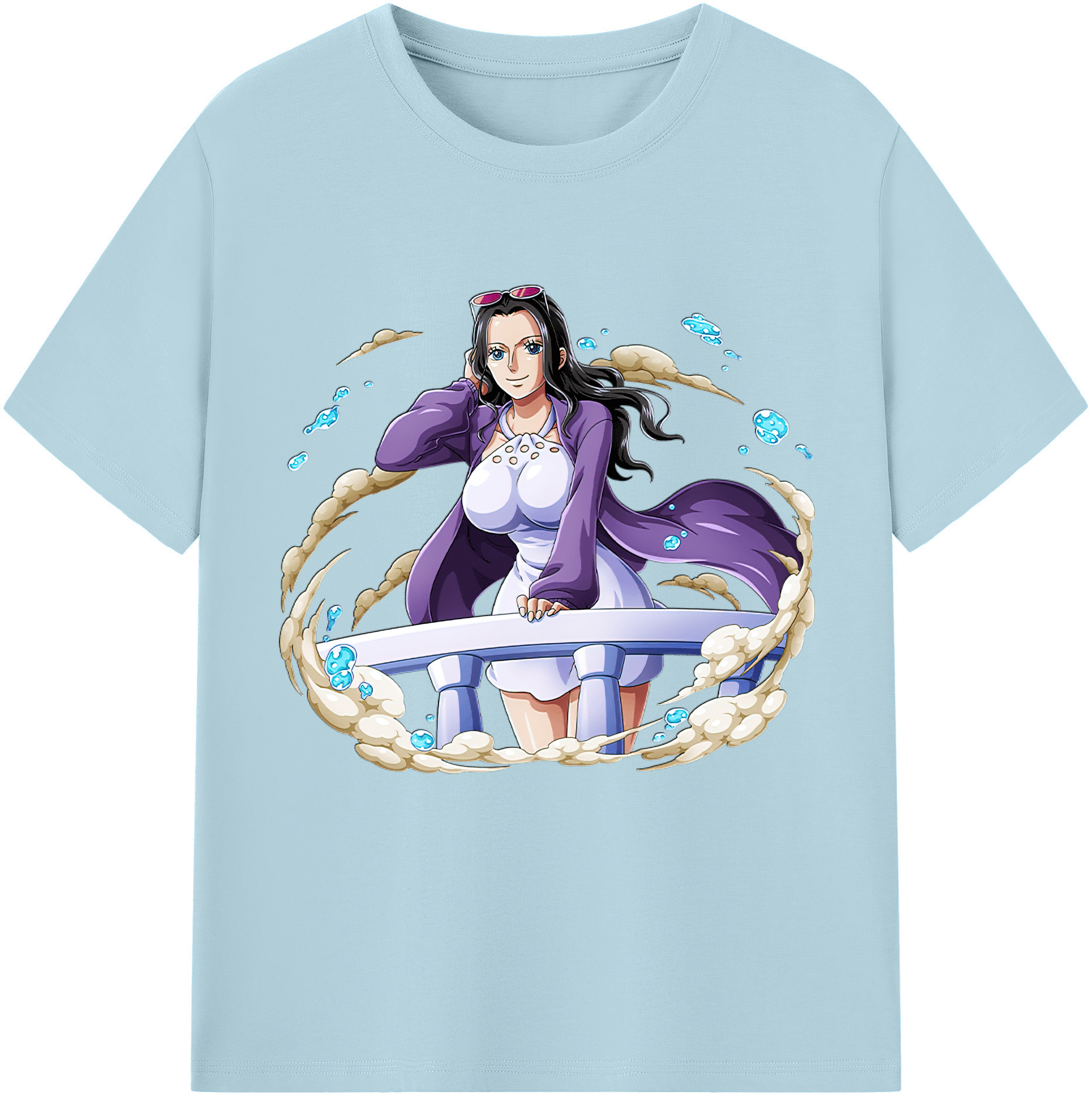 ワンピース ニコ・ロビン ONE PIECE Nico Robin 綿100％半袖Tシャツ（フロントプリント）